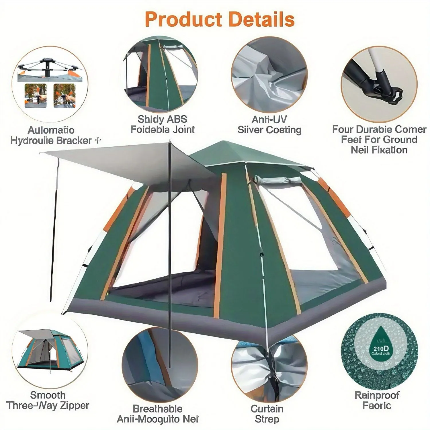 for Mesh Quick-Open Outdoor Automatic Oversized savings Tent Camping Ideal Family-Friendly Windows Machine learning with - Adventures
