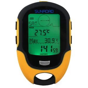 FR500 Multifunction LCD Digital Altimeter Barometer Compass Thermometer Hygrometer Weather Forecast LED Torch