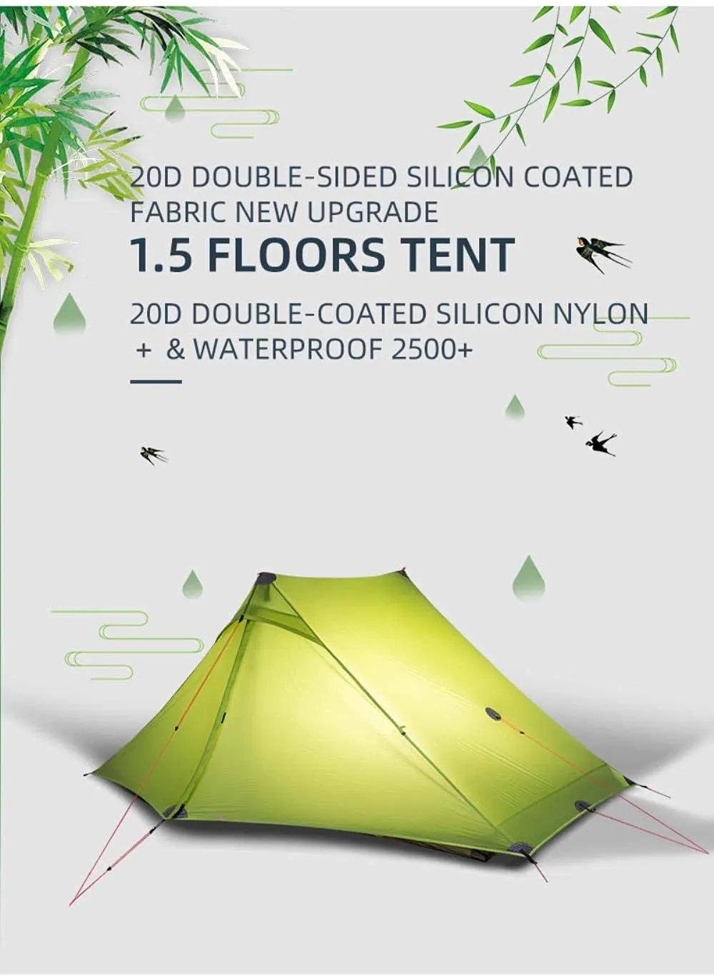 Fully Automatic Quick Opening Thicken Waterproof Camping Family Outdoor Tent Ventilation Easy to Install Quickly