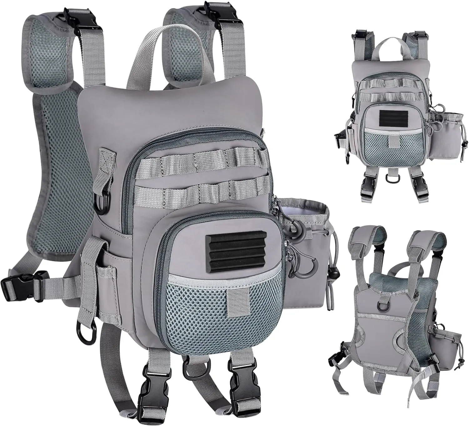 FUNANASUN Ultimate Lightweight Fly Fishing Chest Pack - Water-Resistant Specialized Gear Storage with Quick-Access Design for Streamside Adventures