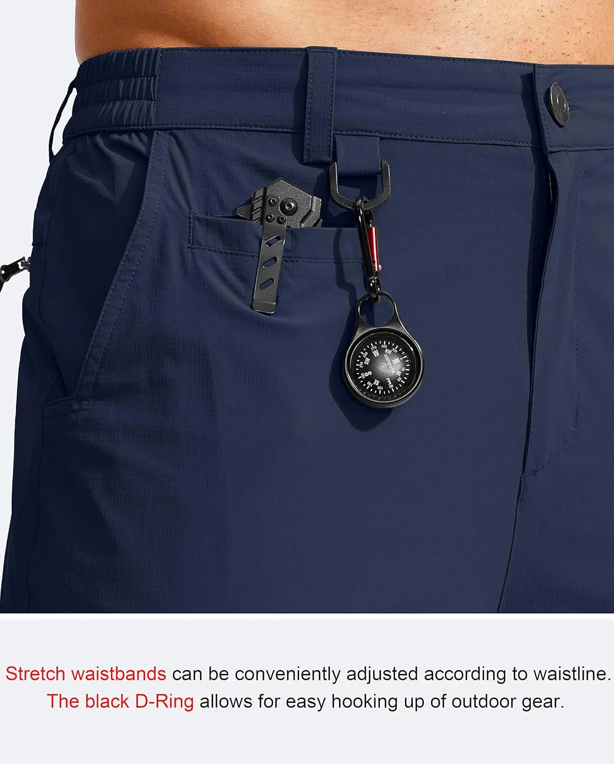 G Gradual Men's Hiking Cargo Pants Water Resistant Quick Dry Lightweight Outdoor Tactical Pants for Men with Multi Pocket