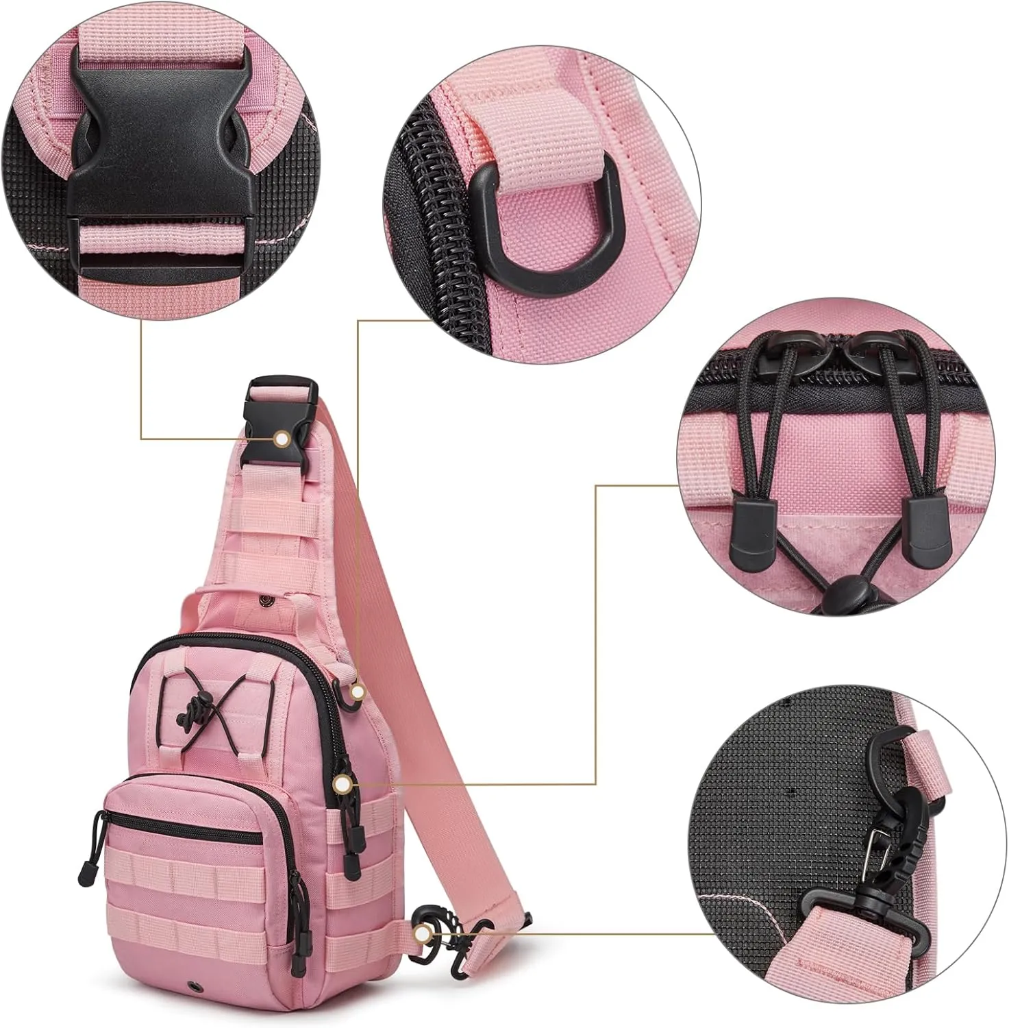 G4Free Outdoor Tactical Bag Backpack, Military Sport Bag Pack Sling Shoulder Backpack Tactical Bag for Every Day Carry