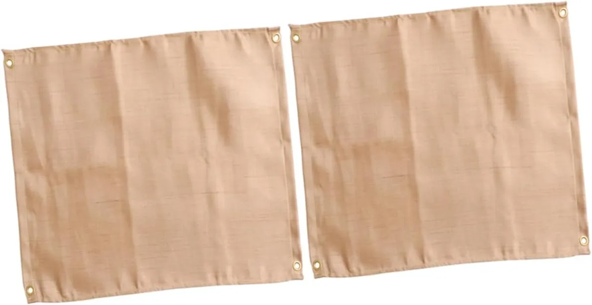 GALPADA 2Pcs Fireproof Insulation Mats Flame Resistant Blankets for Emergency Survival Heat Shield for Kitchen Grill Camping Easy to Clean Dual Sided Fire Resistance Cloth