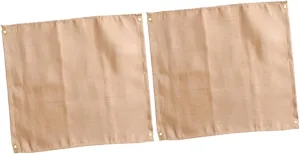 GALPADA 2Pcs Fireproof Insulation Mats Flame Resistant Blankets for Emergency Survival Heat Shield for Kitchen Grill Camping Easy to Clean Dual Sided Fire Resistance Cloth