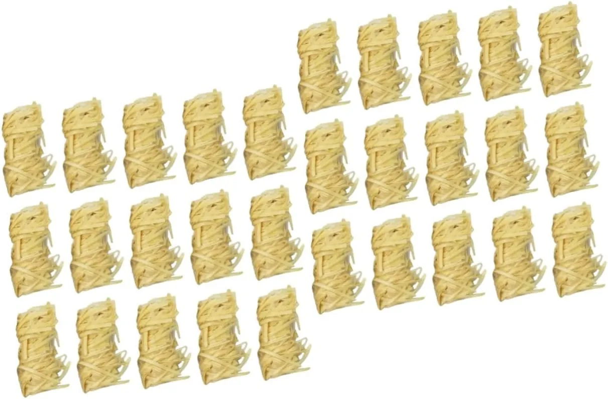 GALPADA 4sets Firelighters Starters for Campfires and Barbecues Wood Starter 32pcs*4