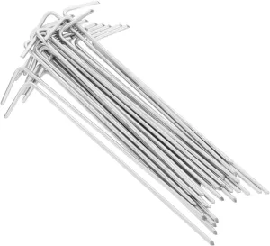GANAZONO Sturdy Tent Stake 30pcs Iron Tent Ground Pegs for Outdoor Beach Canopy