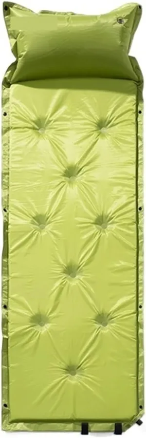 GaRcan Automatic Inflatable Mattress Portable Camping Mat Moisture-Proof Pad Ultralight Folding Bed Travel Sleeping Mat (Green 1 Person)
