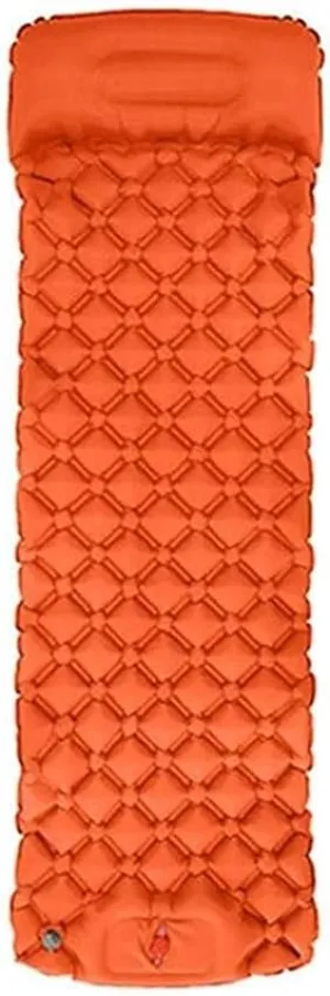 GaRcan Camping Mattress NylonSleeping Pad Inflatable Air Mattresses Hiking Trekking Bed Pillow Ultralight Cushion Mat