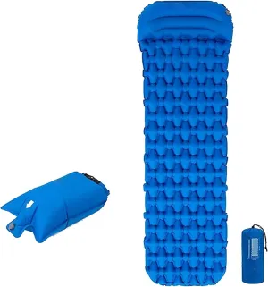 GaRcan Inflatable Sleeping Mattress Camping Mat Ultralight Sleeping Pad with Pillow Outdoor Inflatable Mattress Tent Mat for Camping Hiking Travel