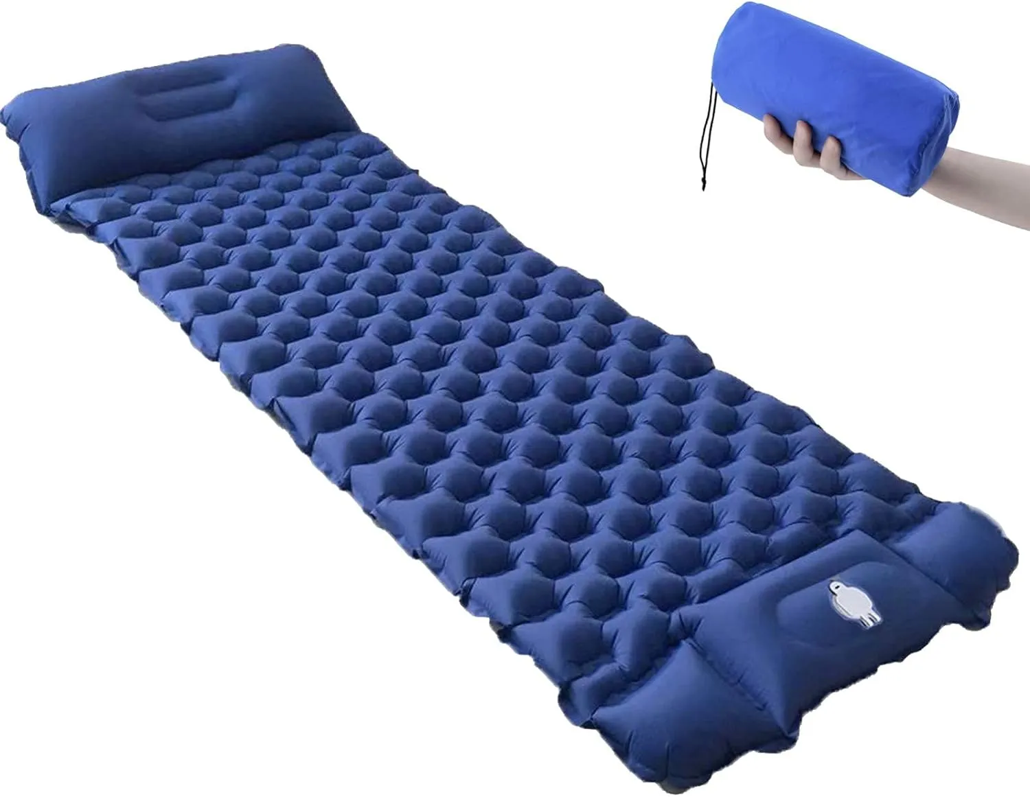 GaRcan Inflatable Sleeping Mattress Lightweight, Portable Sleeping Pad, Ultralight Camping Mattress with Pillow, Ultralight and Small Pack Size, for Hiking and Outdoor