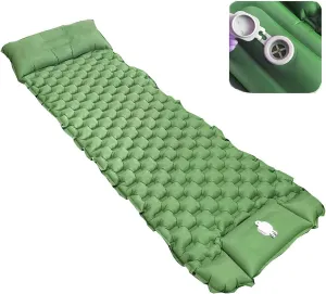 GaRcan Inflatable Sleeping Mattress Lightweight, Portable Sleeping Pad, Ultralight Camping Mattress with Pillow, Ultralight and Small Pack Size, for Hiking and Outdoor