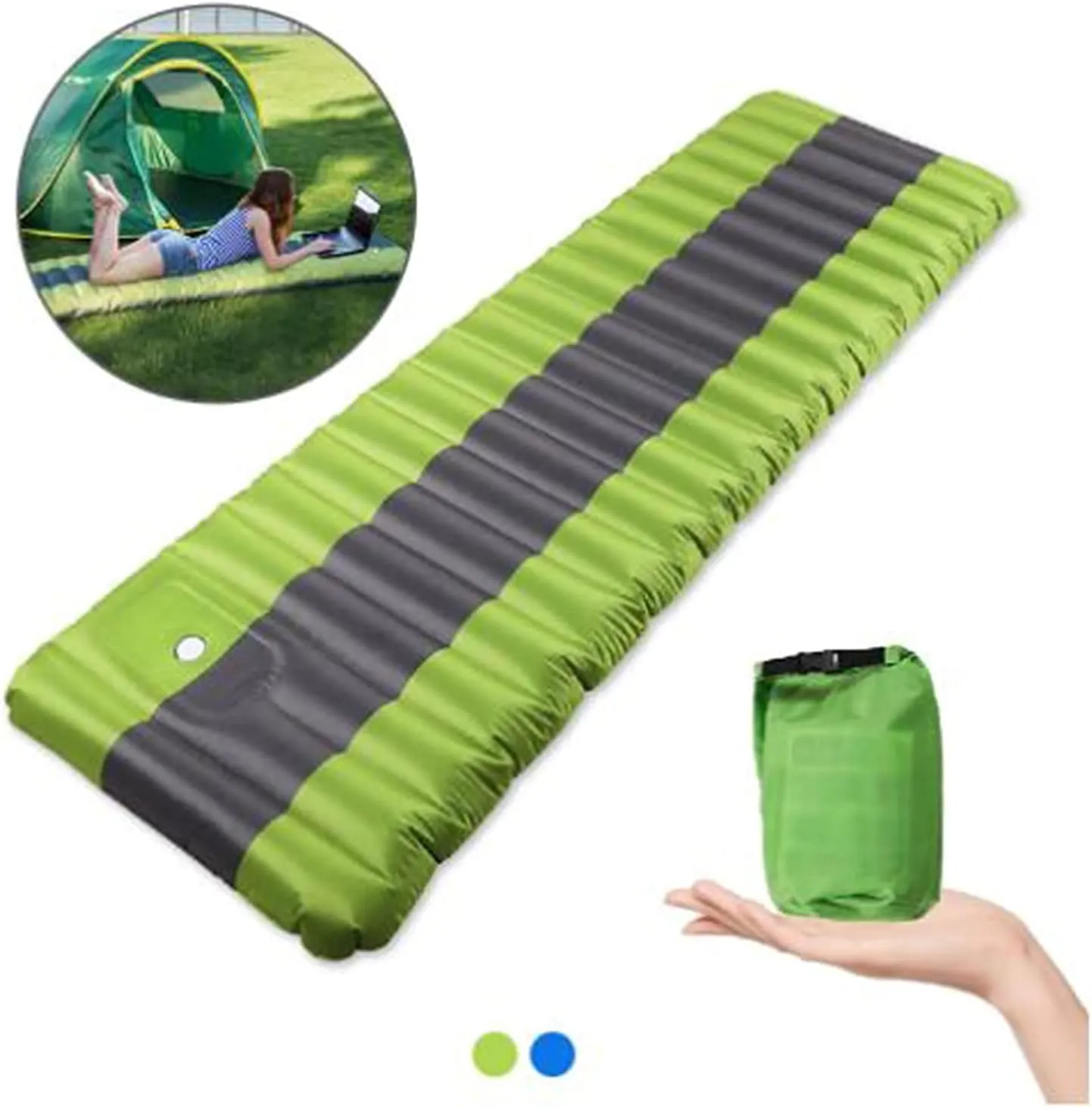 GaRcan Inflatable Sleeping Mattress Outdoor Inflatable Air Mattresses Inflatable Sleeping Pad Ultralight Camping Mat Moisture-Proof Hiking Beautiful (B 183 X 57 X 2.5cm)