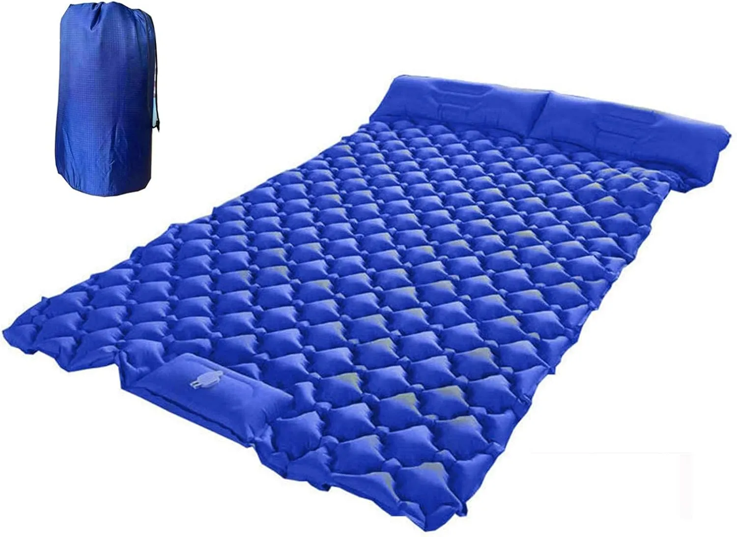 GaRcan Inflatable Sleeping Mattress Outdoor Picnic TPU Double Sleeping Pad, Inflatable Sleeping Mat Ultraligh, Self-Inflating Camping Mat with Built-in Inflatable Pillow, for Outdoor, Hiking,
