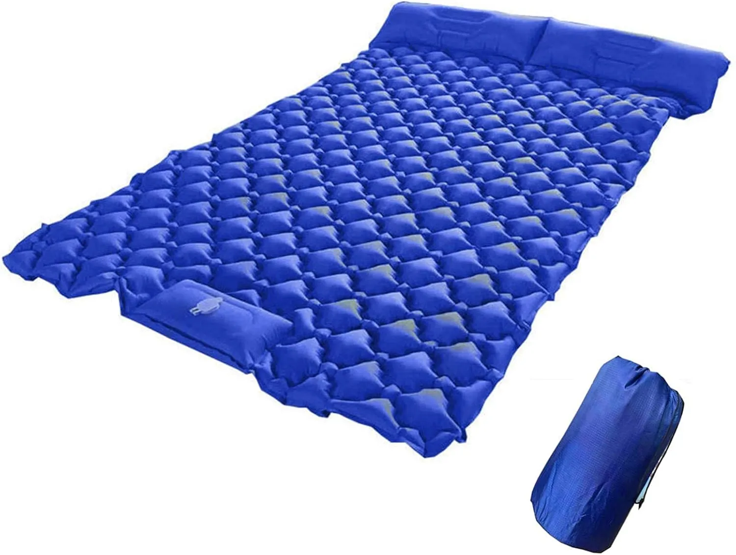 GaRcan Inflatable Sleeping Mattress Outdoor PicnicDouble Sleeping Pad, Inflatable Sleeping Mat with Pillow, Waterproof and Moisture-Proof Roll Mats, Ultralight and Small Pack Size, for (R