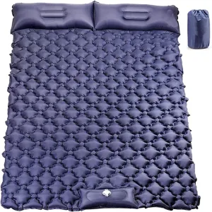 GaRcan Inflatable Sleeping Mattress Self Inflating Camping Mat, Portable Sleeping Pad, Waterproof Comfortable Roll Mats with Pillow, Sleeping Pad with Built-in Air Pump, for Backpacking, Cam