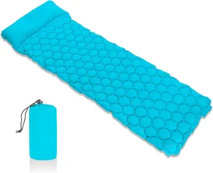 GaRcan Inflatable Sleeping Mattress Sleeping Pad Camping Mat with Pillow Air Mattress Picnic Inflatable Cushion Sleeping Mat Fast Filling