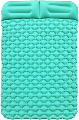 GaRcan Outdoor Camping Mat Double Inflatable Sleeping Pad Extra Wide Tent Sleeping Pad Portable Ultralight Air Mattress Bed for Hiking (B)