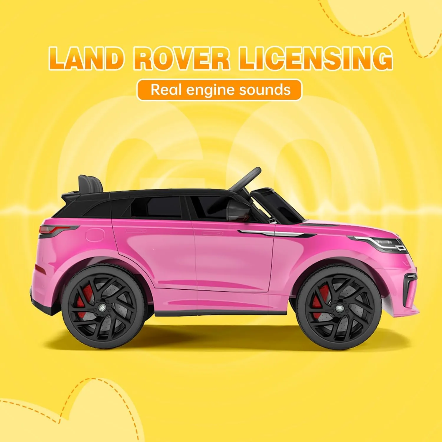 Garvee Kids Electric Car with Remote Control, Licensed Land Rover Ride On Truck Toy for Ages 37 Months  w/Parent Remote, Rocking Mode, MP3 Player & Safety Belt | Birthday/Xmas Gift