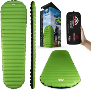 Gear Doctors® Sleeping Pad for Camping & Backpacking [Ultralight 25oz] - Sleeping Mat Camping - Ultralight Sleeping Pad - Inflatable Sleeping Pad for Camping - Camp Mattress Pad (5.2 R-Value) - Large