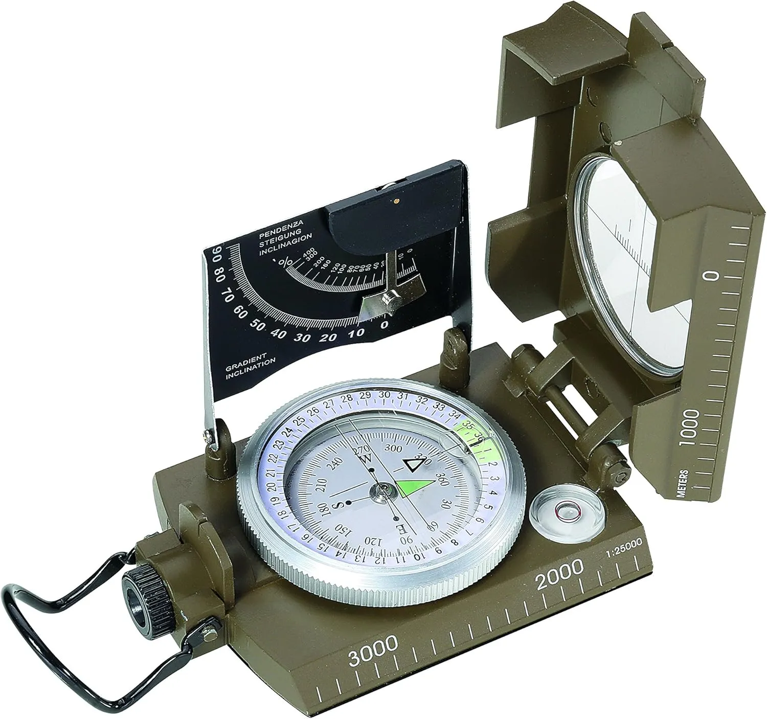 German Solingen ha-ba-tu High Precision Oil, Compass, Hunting, Outdoor Military Military Luminous Waterproof [Regular Import Goods] [2 Year Manufacturer Warranty]