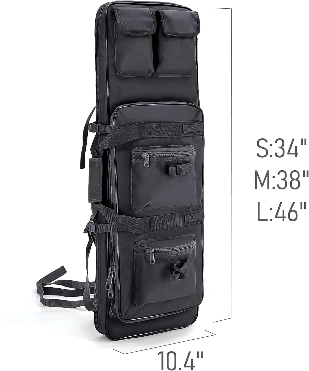 Gespann Tactical Rifle Backpack Soft Rifle Case Rifle Storage Holder for Hunting Trekking Hiking Fishing Rod Bag