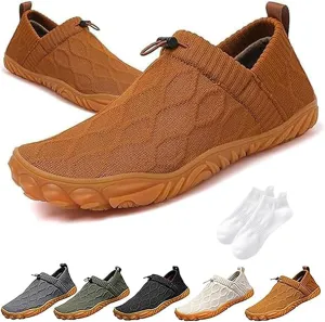 Giltpeak Vallova'S Bearprodo Supercomfort Sweatwick Slip-On Shoes, Men's Knitted Hiking Barefoot Arch Support Sneakers, Unisex Knitted Hiking Slip-On Shoes