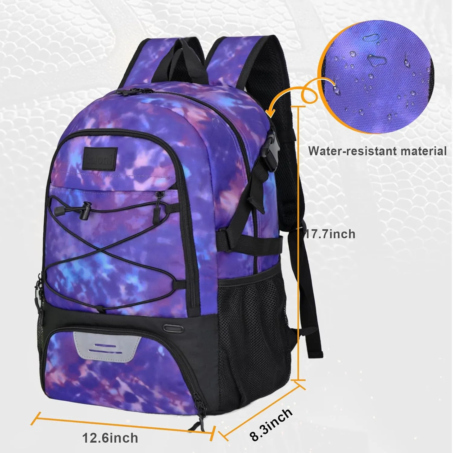 Goloni Soccer Backpack,Basketball Backpack with Ball Compartment & Shoe Compartment,Backpack for Basketball,Soccer