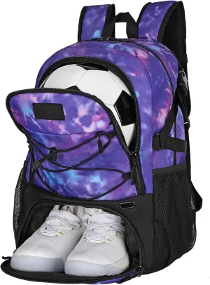 Goloni Soccer Backpack,Basketball Backpack with Ball Compartment & Shoe Compartment,Backpack for Basketball,Soccer