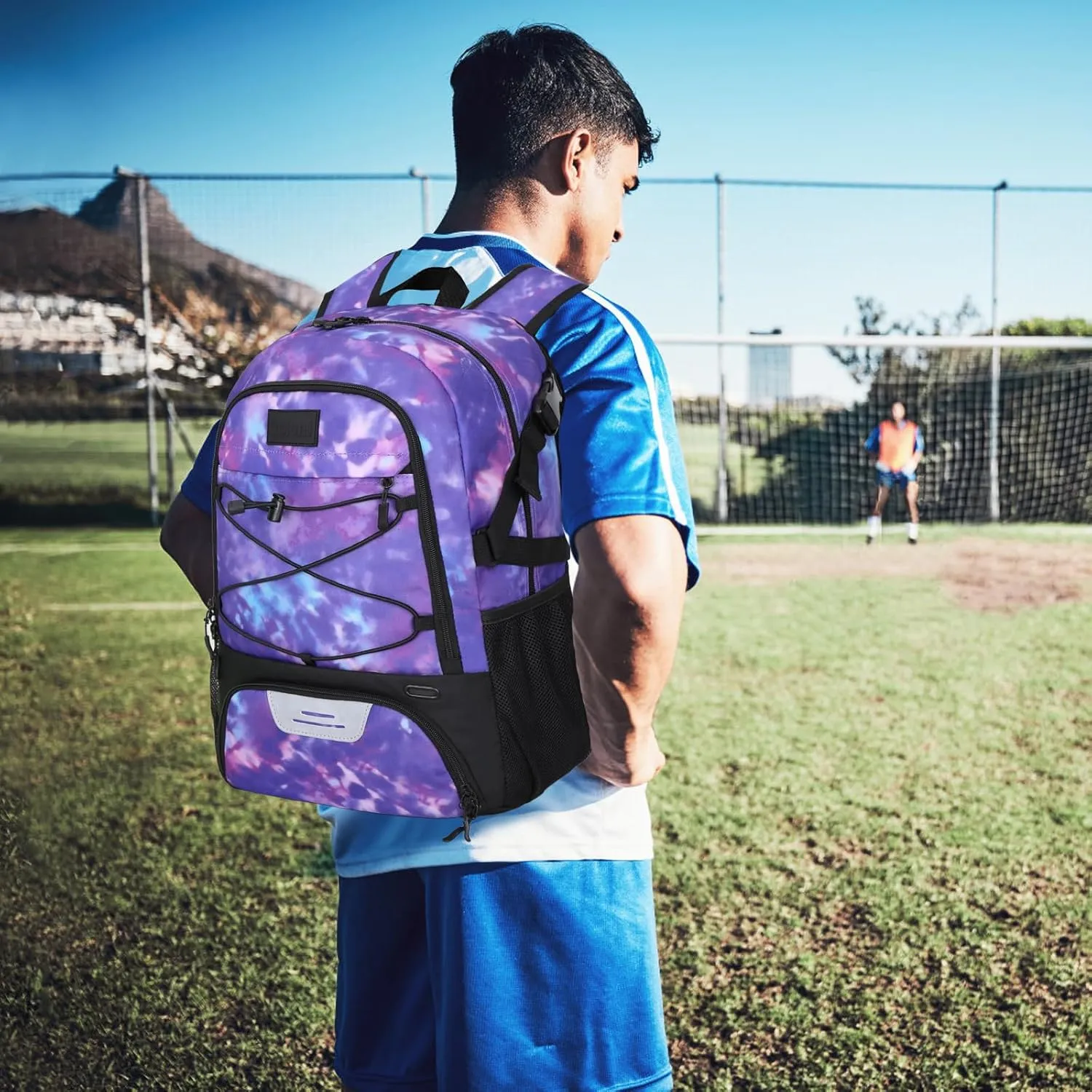 Goloni Soccer Backpack,Basketball Backpack with Ball Compartment & Shoe Compartment,Backpack for Basketball,Soccer