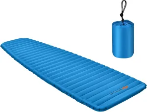 Goplus Inflatable Camping Sleeping Pad, 3 Inch Thick Camping Pad, Waterproof & Comfortable Sleeping Mat, Ultralight Air Mattress for Camping, Backpacking, Hiking