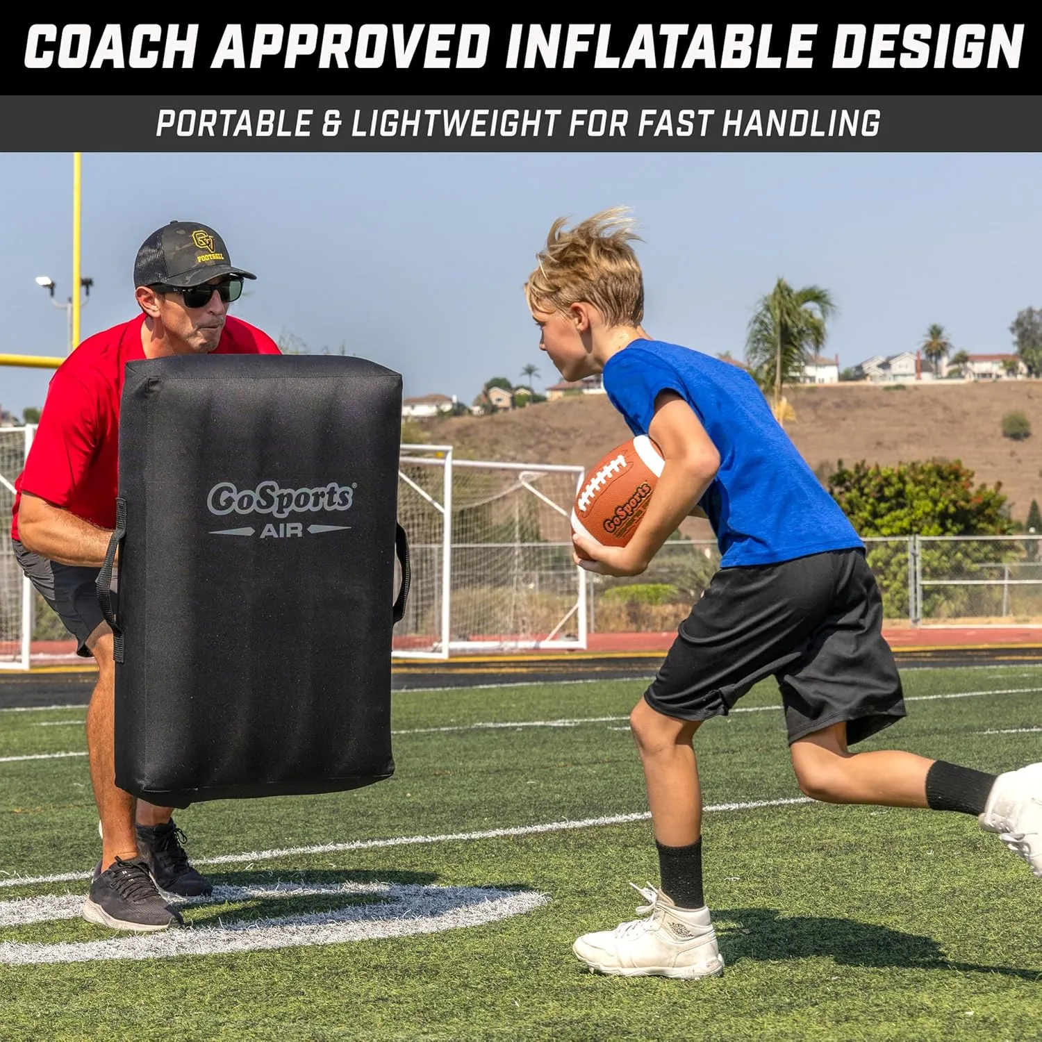 GoSports Inflatable Blocking Pads - Choose Your Size - Training Equipment for Basketball, Football, Lacrosse, Martial Arts & More