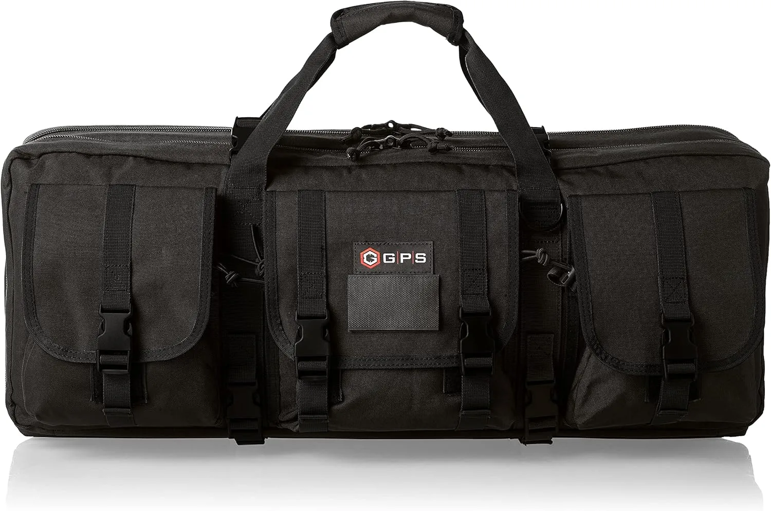 G.P.S. 28" Double Soft Rifle Case - 28" L x 12.75" H x 9" W | Adjustable Durable Convenient Shooting Gear Storage w/MOLLE