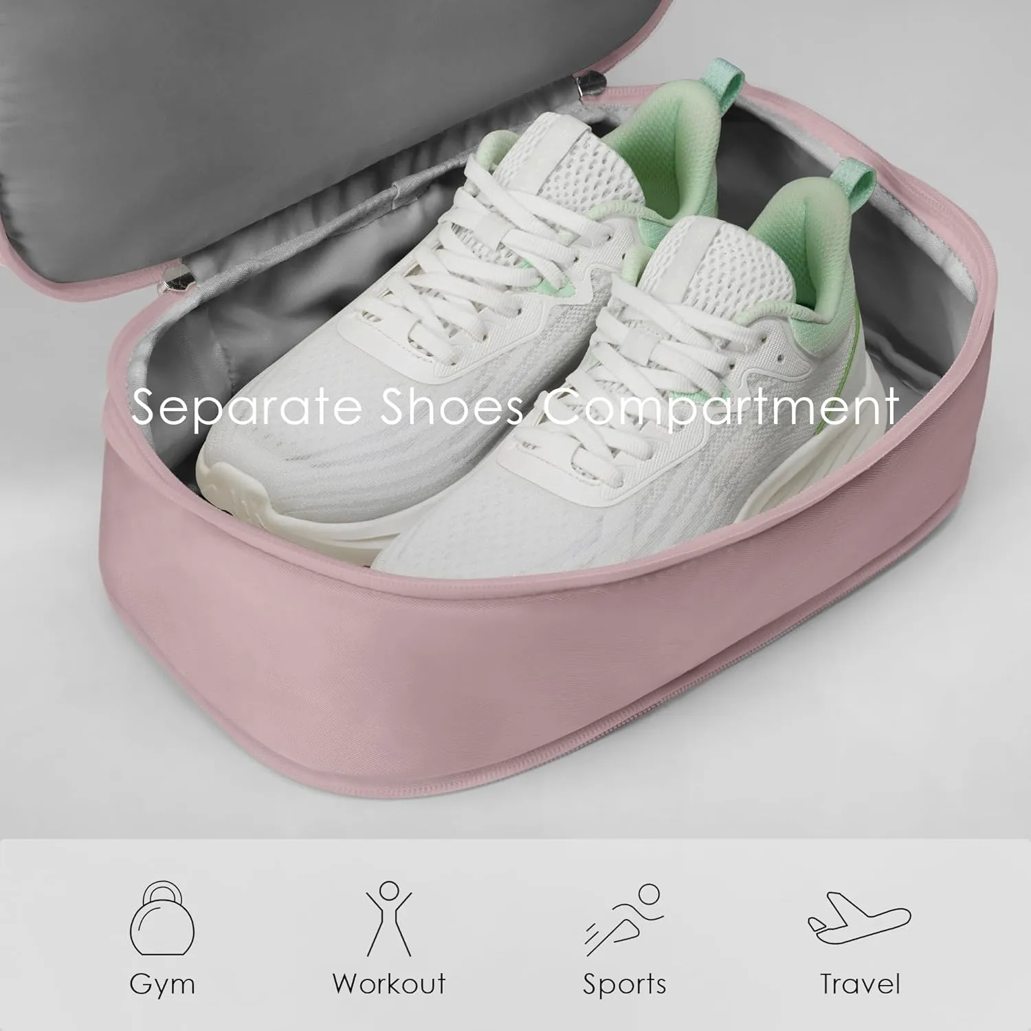 Gym Backpack for Women Small Gym bag with Expandable Shoe Compartment Waterproof Travel Backpack 26L