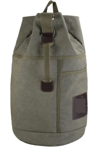 Gym Totes Mens Bag Outdoor Sports Duffle Bag Rucksack Tactical Canvas Backpack School Bag (Color : Green, Size : 60 L)