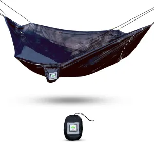 Hammock Bliss Sky Bed Bug Free - Insect Free Hanging Tent That Hangs Like A Hammock But Sleeps Like A Bed - Unique Asymmetrical Design Creates An Amazing Lay Flat Camping Hammock Sleeping Experience