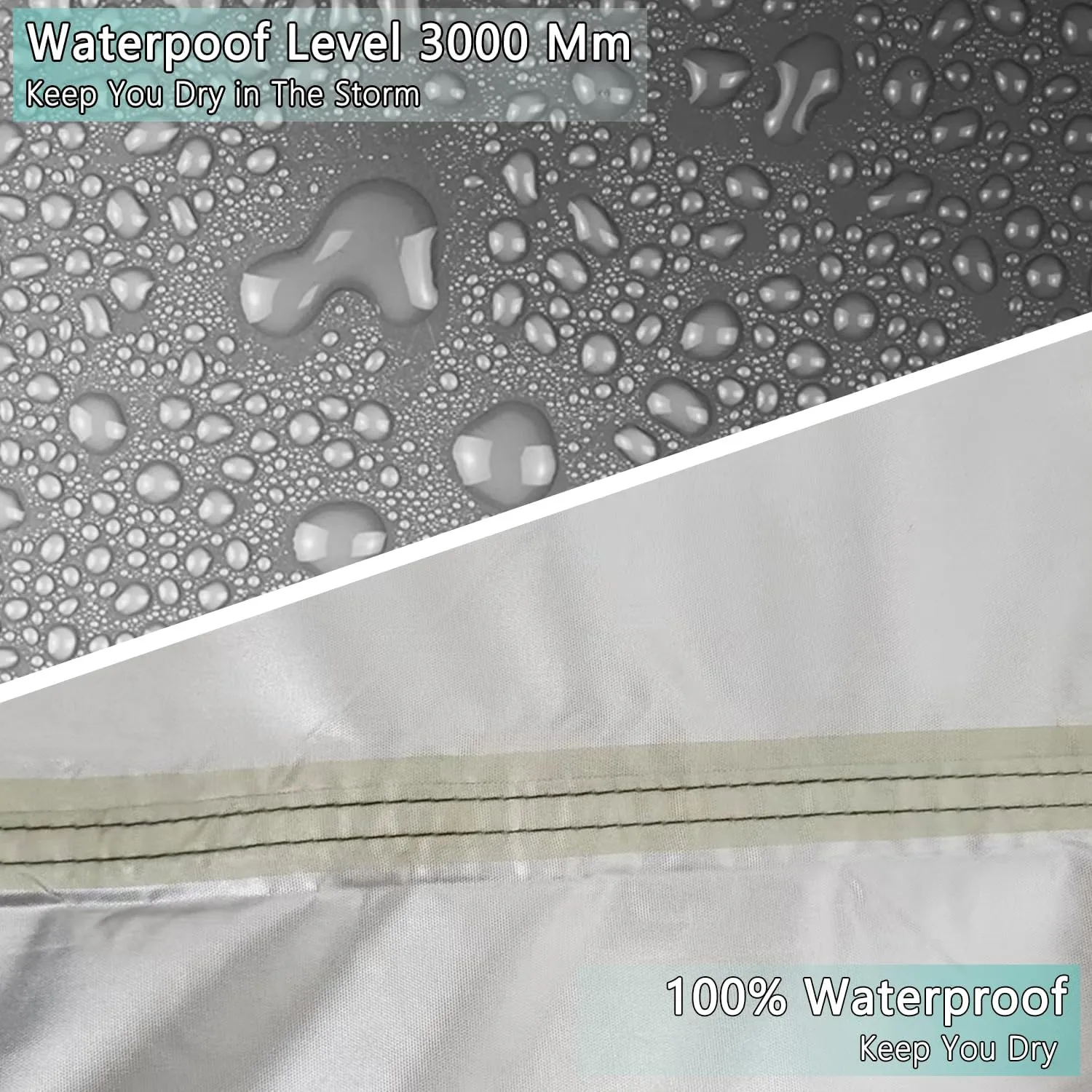 Hammock Rain Fly Tent Tarp Provides Effective Protection Against Rain, Snow. 32ft Long Ridgeline. Big 9.8x9.5ft Durable, Waterproof 210D Oxford. 6 Reflective Guy Lines, 2 Stuff Sacks. Easy Assembly