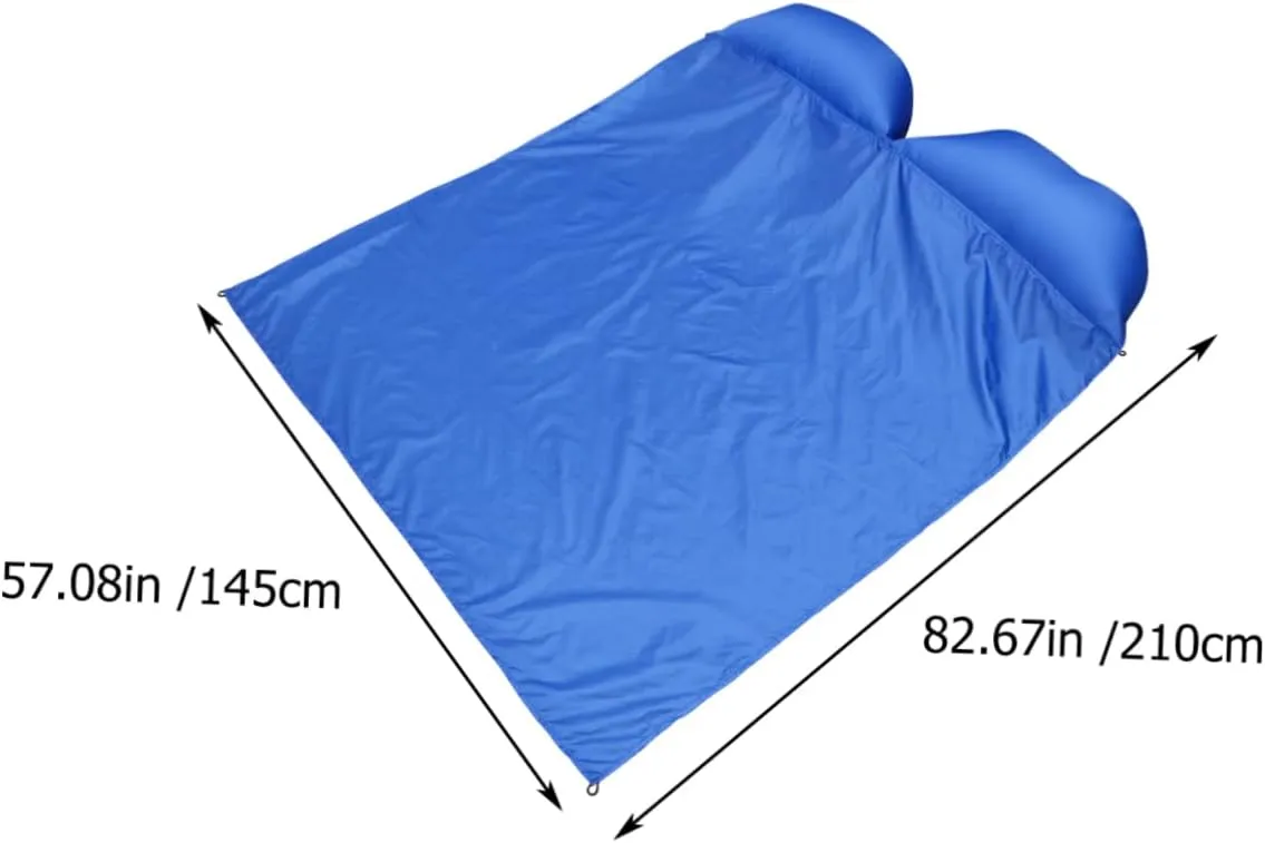 HANABASS 4 Pack Mattress Oxford Material Inflatable Camping Pad with Nails for Beach Travel Double Person Sleeping Pad