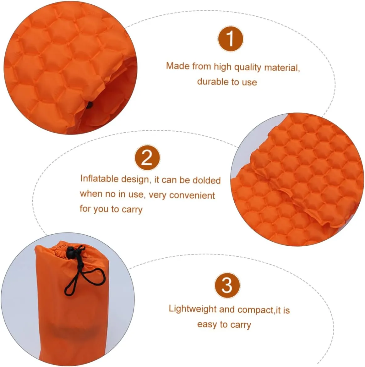 HANABASS Air Mattress Camping Waterproof Inflatable Sleep Mat Tent Sleep Pad for Outdoor