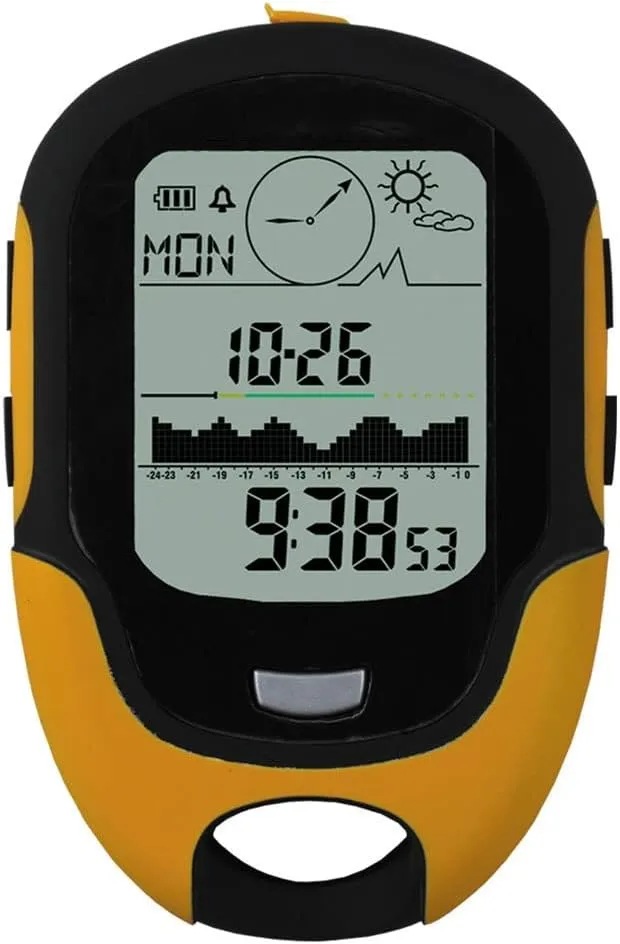 Handheld GPS Navigation Tracker Locator Tracker Receiver Portable Digital Altimeter Barometer Compass Navigation(1PCS)