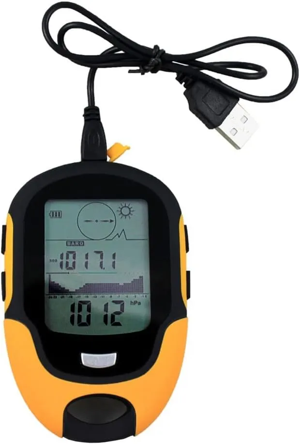 Handheld GPS Navigation Tracker Locator Tracker Receiver Portable Digital Altimeter Barometer Compass Navigation(1PCS)