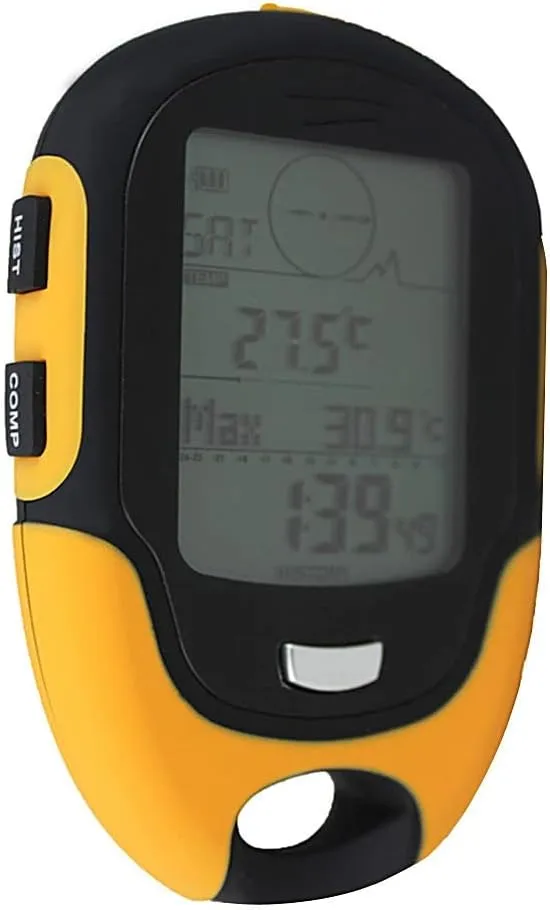 Handheld GPS Navigation Tracker Locator Tracker Receiver Portable Digital Altimeter Barometer Compass Navigation(1PCS)