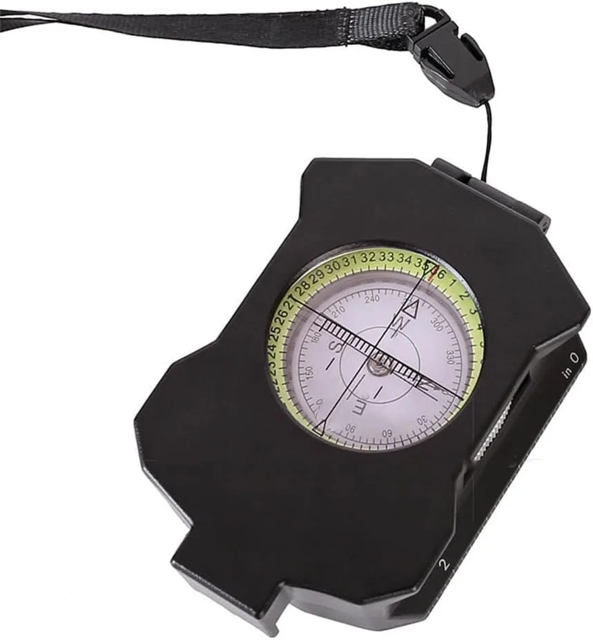 HBJWOV Metal Compass Zinc Alloy Gradometer Multi-Function Waterproof Thermometer with Luminous