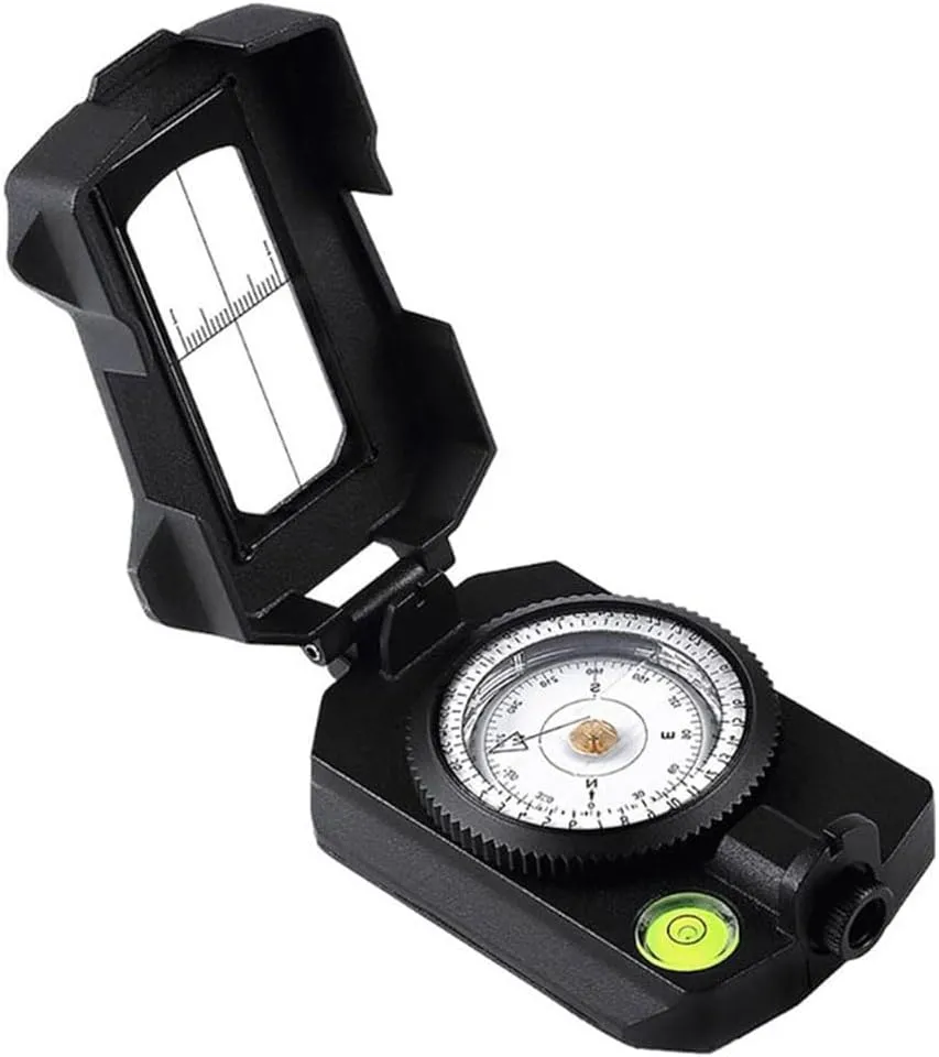HBJWOV Metal Compass Zinc Alloy Gradometer Multi-Function Waterproof Thermometer with Luminous