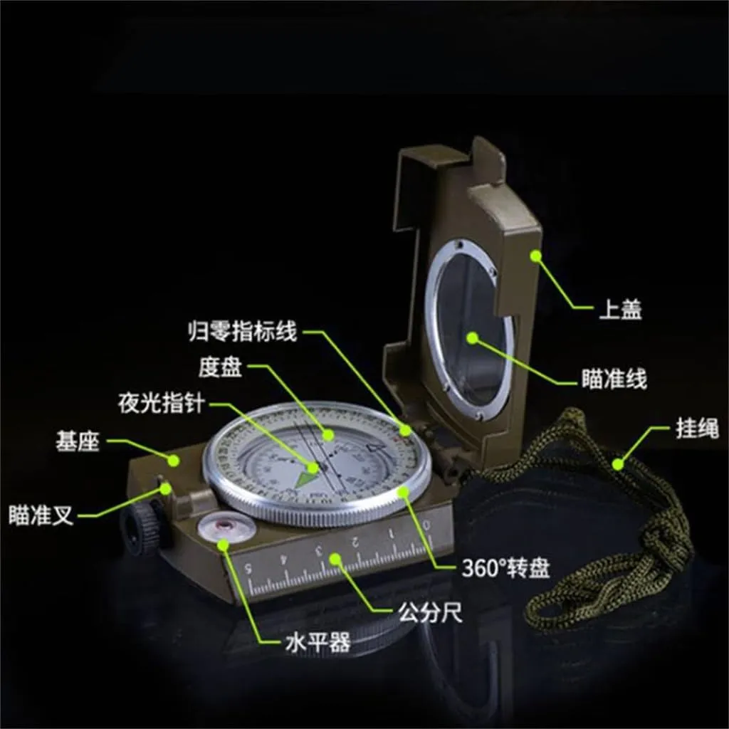 HBJWOV Outdoor Emergency Rescues Special Compass Compass Metal