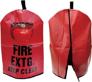 Heavy Duty Fire Extinguisher Cover with Window - Fire Protective Sleeve from Scuffs & Scratches Accessories (17" W x 33" L(Fit for 15-25LB))