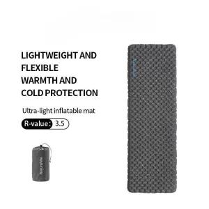 High R-Value Ultralight Outdoor Inflatable Sleeping Pad