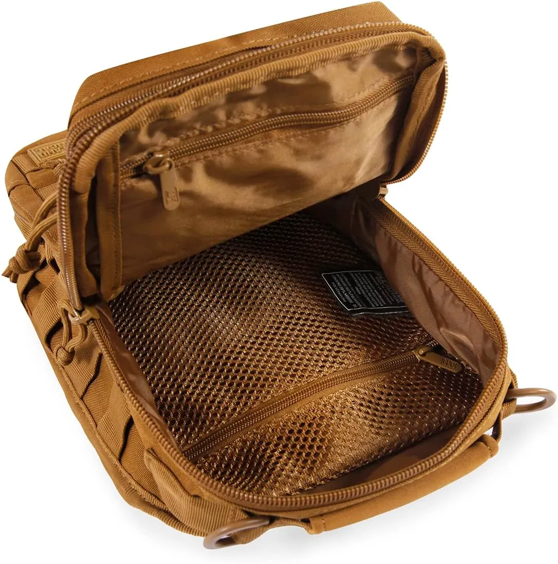 Highland Tactical Tactical Sling Backpack, Dark Desert, One_Size