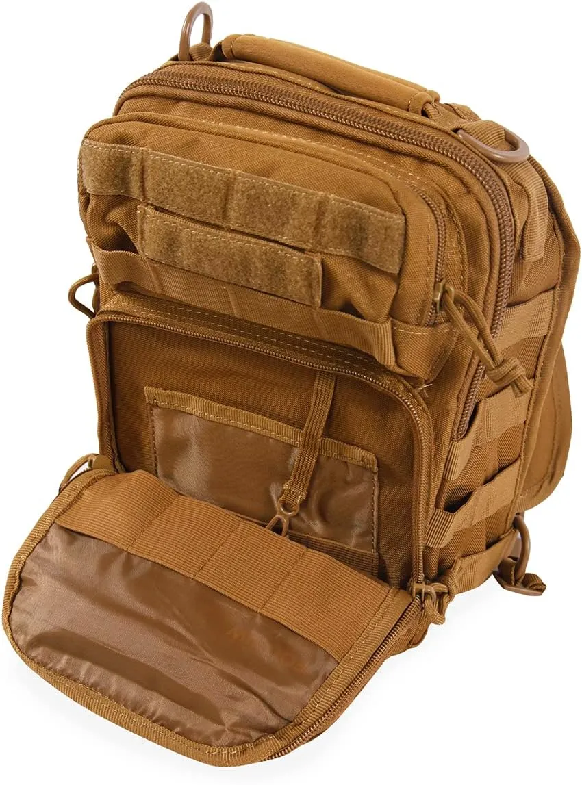 Highland Tactical Tactical Sling Backpack, Dark Desert, One_Size
