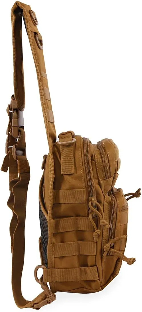 Highland Tactical Tactical Sling Backpack, Dark Desert, One_Size
