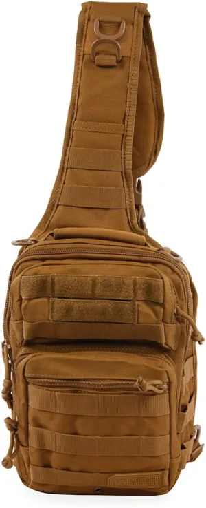 Highland Tactical Tactical Sling Backpack, Dark Desert, One_Size